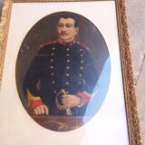 Tableau , huile sur toile , portrait d'officier XIX em