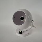 Eyeball space age white wall light from the 70s