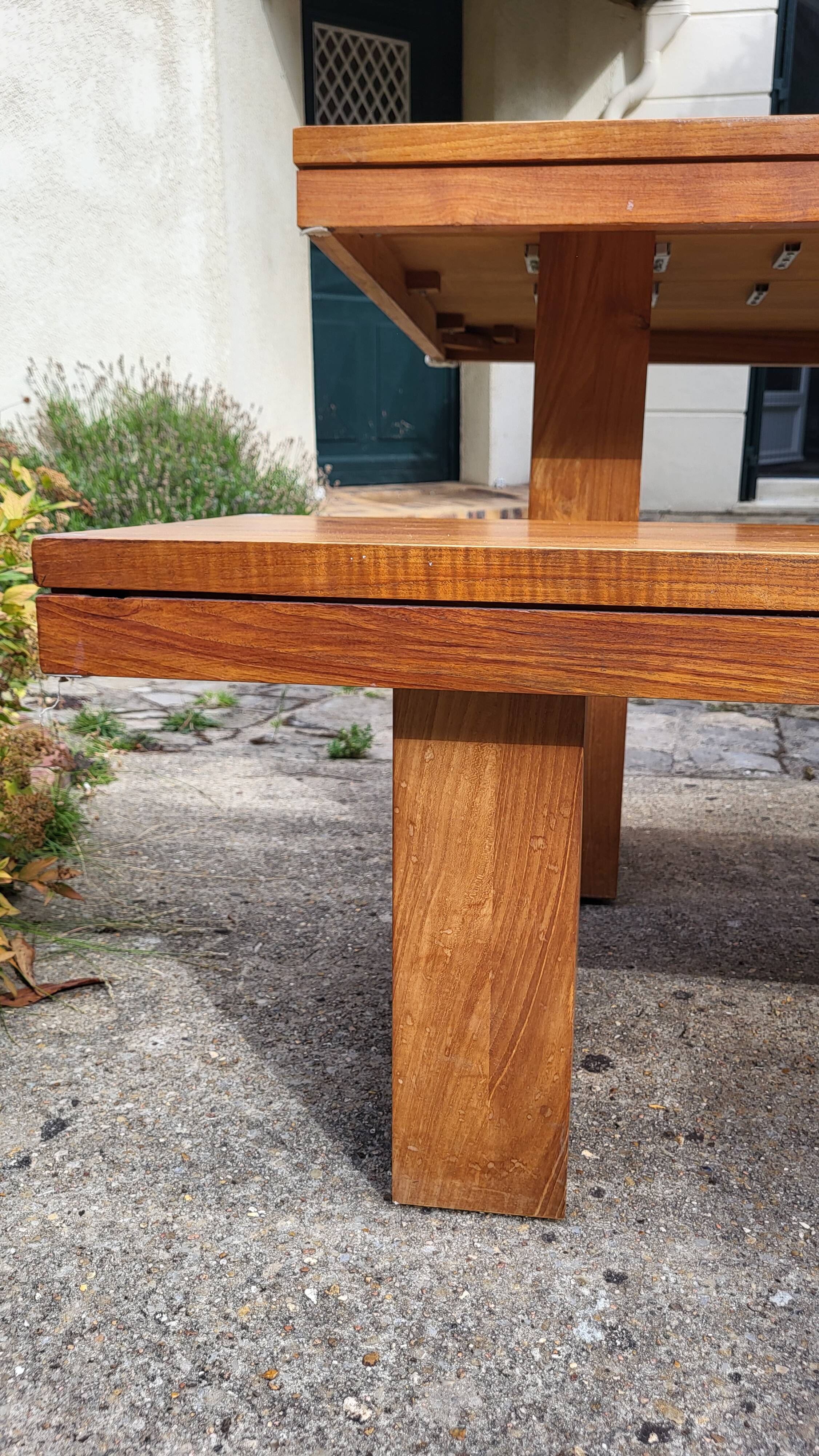Table et banc en chêne massif Sedec