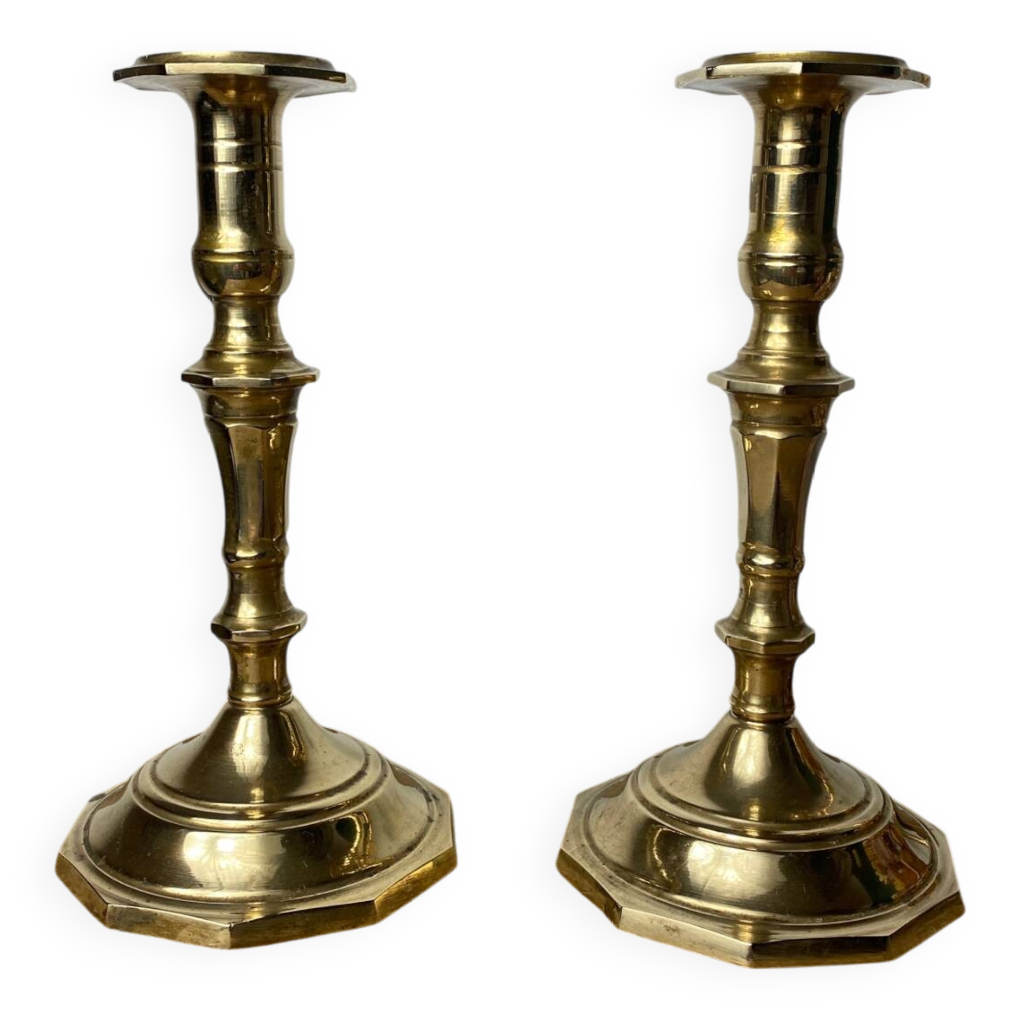 Pair of vintage brass candlesticks