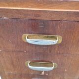 Bureau à caisson art déco en noyer 1930