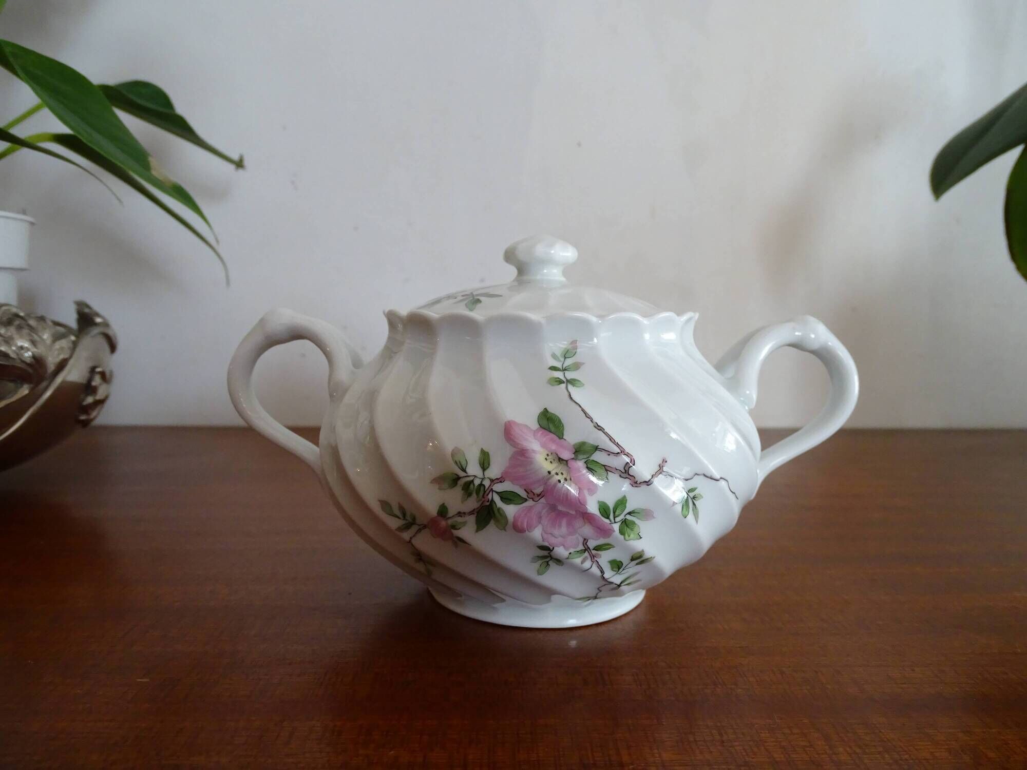 Limoges haviland porcelain sweetener - sylvie roses - tors