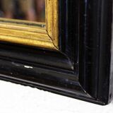 Napoleon III black and gold mirror