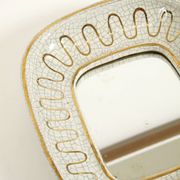 Beautiful small Art Deco ceramic mirror by Gmundner Keramik Austria, 1920