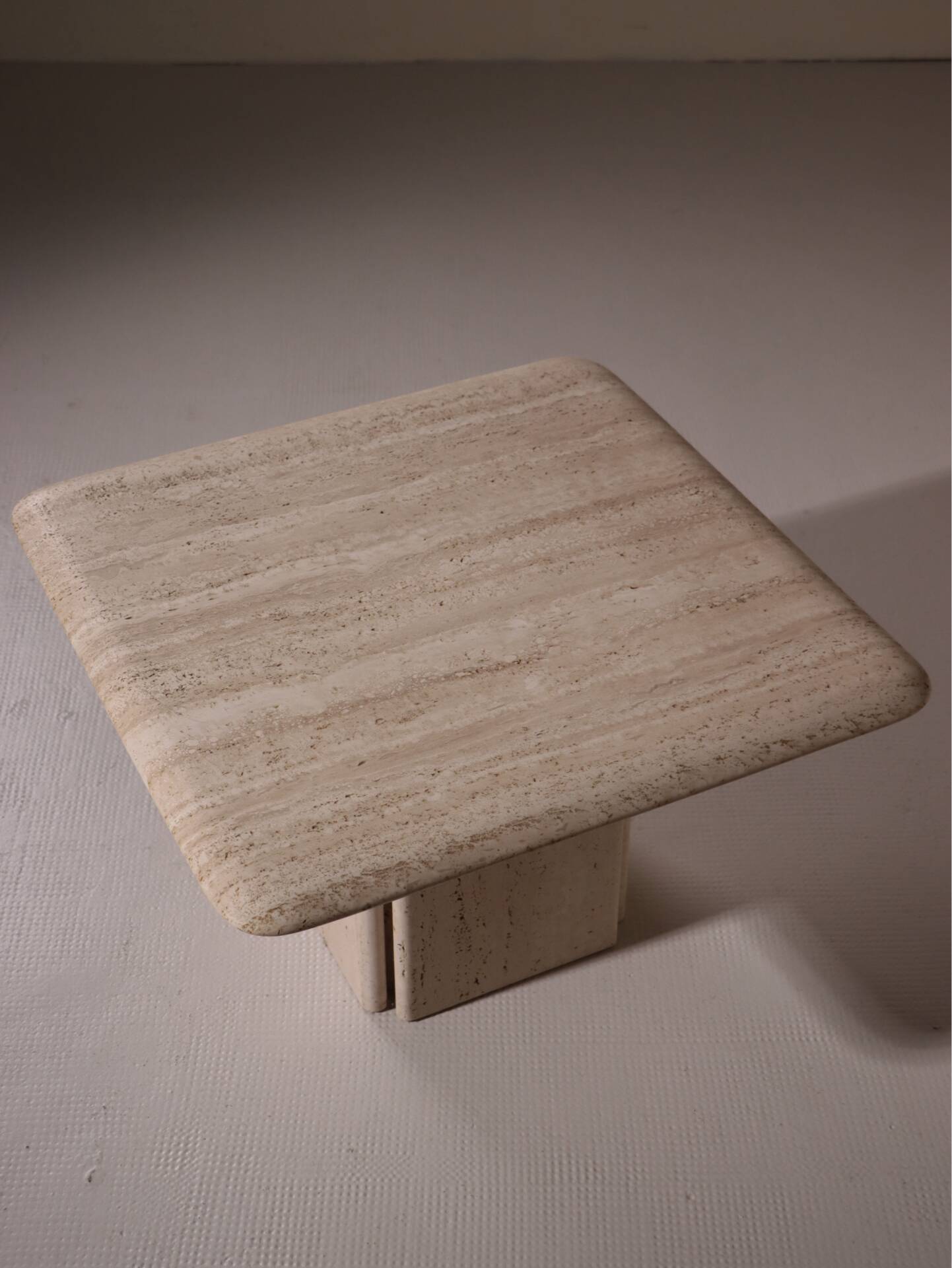 Travertine coffee table