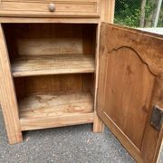 Louis-Philippe confiturier buffet from the 19th century, renovated in raw solid cherry wood.