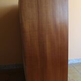 Teak veneer chest of drawers
