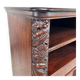 Art Nouveau cabinet with a shelf featuring distinctive floral sculptures.