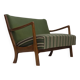 1960s, Danish 2-seater sofa, furniture wool, beech wood, original.