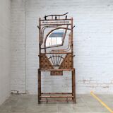 English bamboo coat rack