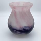 Vase en verre marmoréen