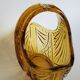 Amber glass basket