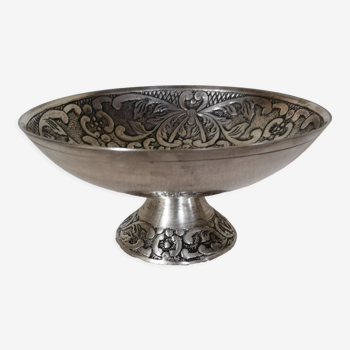 Silver metal cup Persian pattern