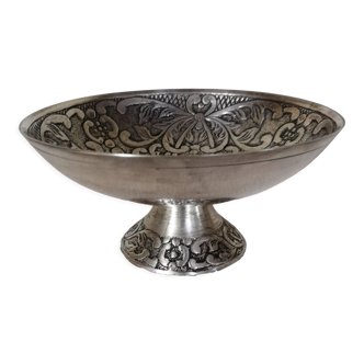 Silver metal cup Persian pattern