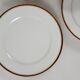 6 white porcelain dinner plates