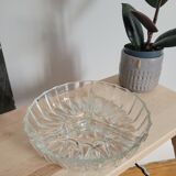 Chiseled glass aperitif tray