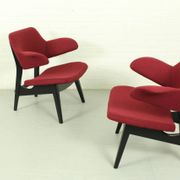 Pair of lounge armchairs by Louis van Teeffelen for Wébé – Dutch mid-century modern (1960s)