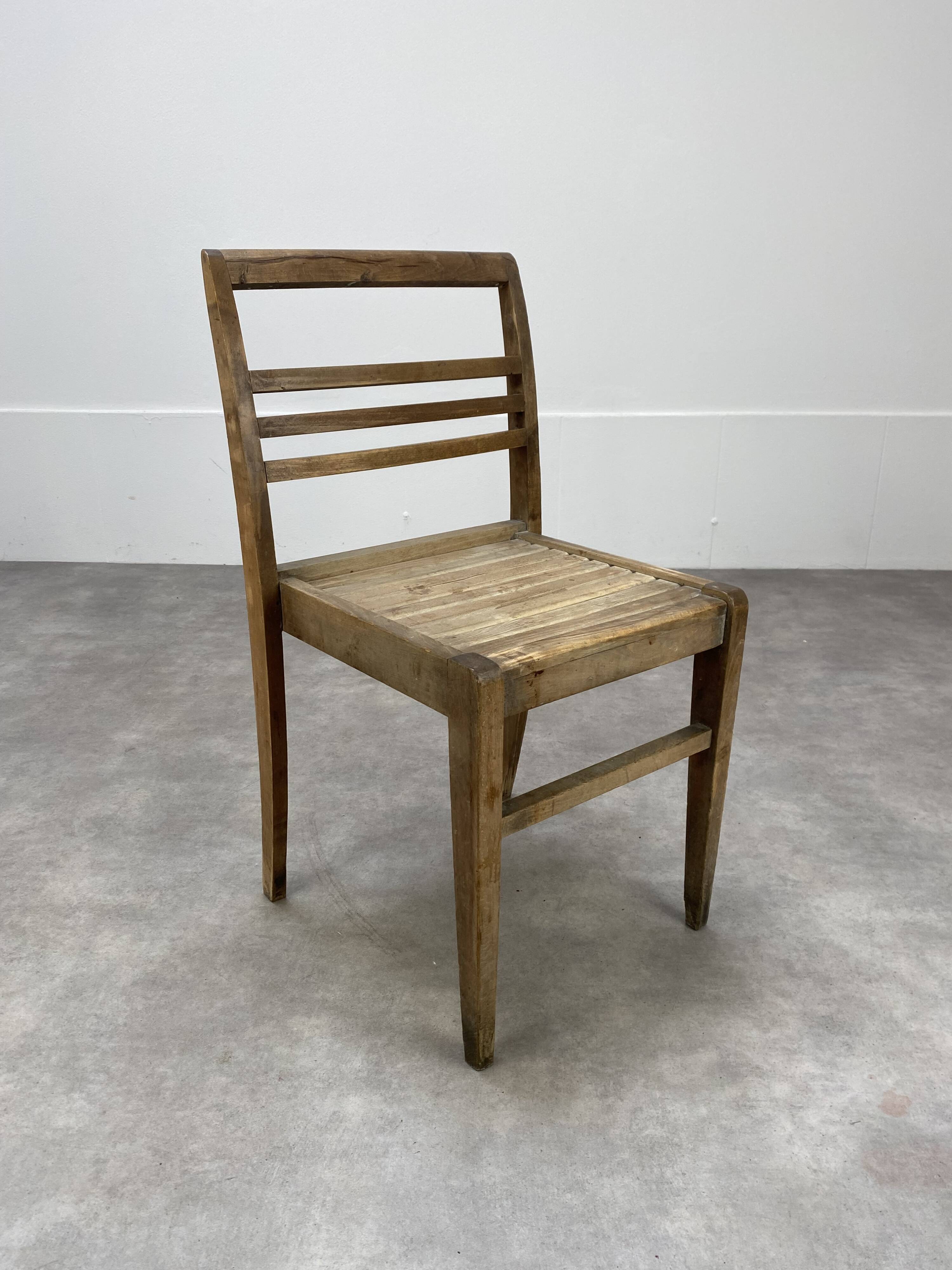 Chair René Gabriel design Reconstruction 50s