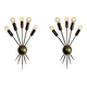 Mid-Century Modern Italian Wall Lights from Stilnovo, 1950s, Set of 2