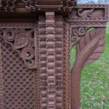 Vintage Wooden Newari Window From Nepal