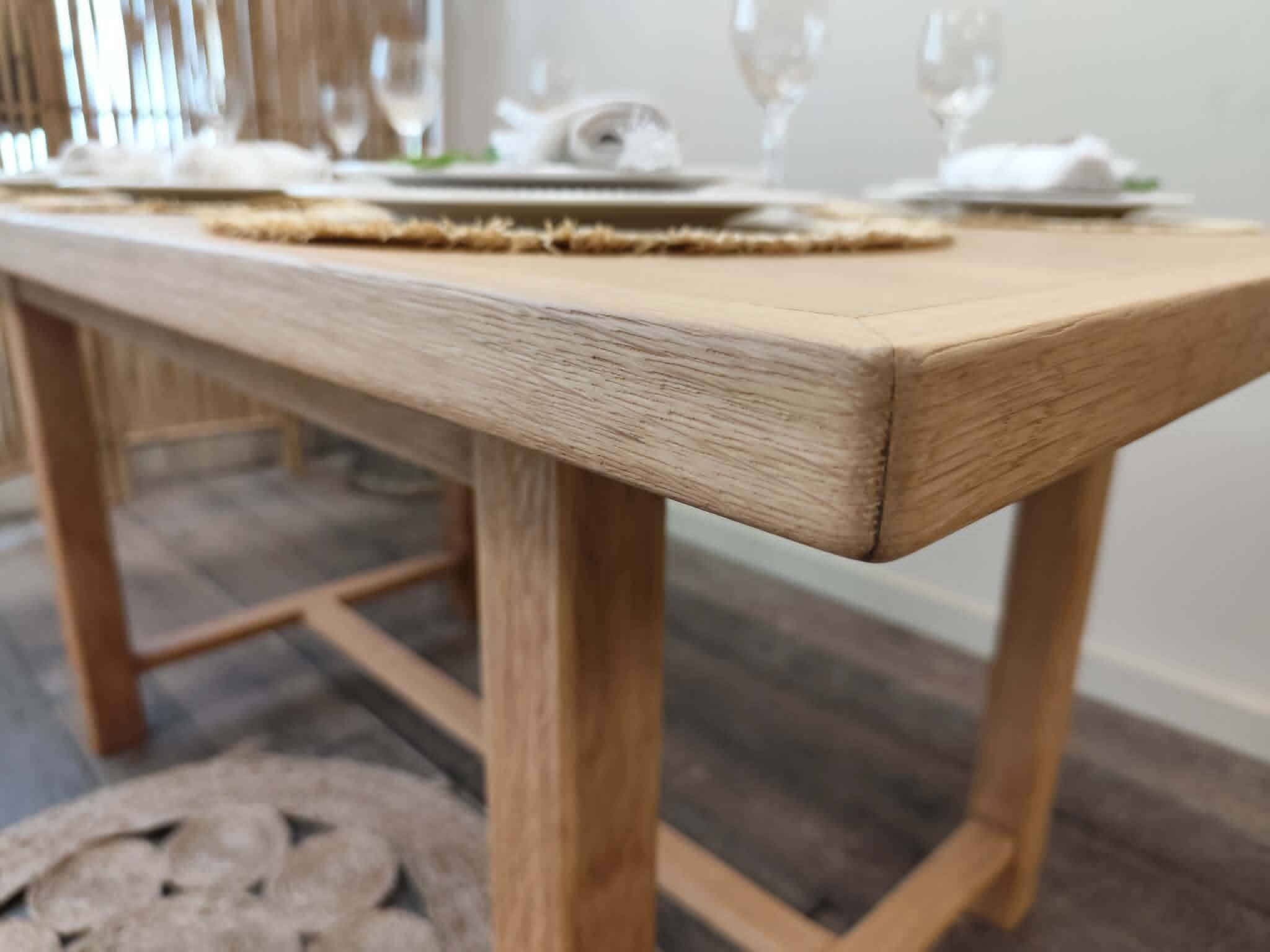 Table en chene massif avec rallonges