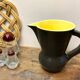 Digoin Sarreguemines vintage black lead ceramic pitcher 60s