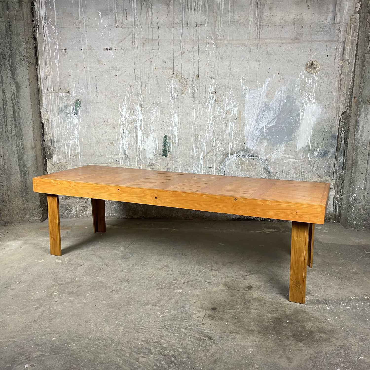 Solid pine farmhouse table 90 years