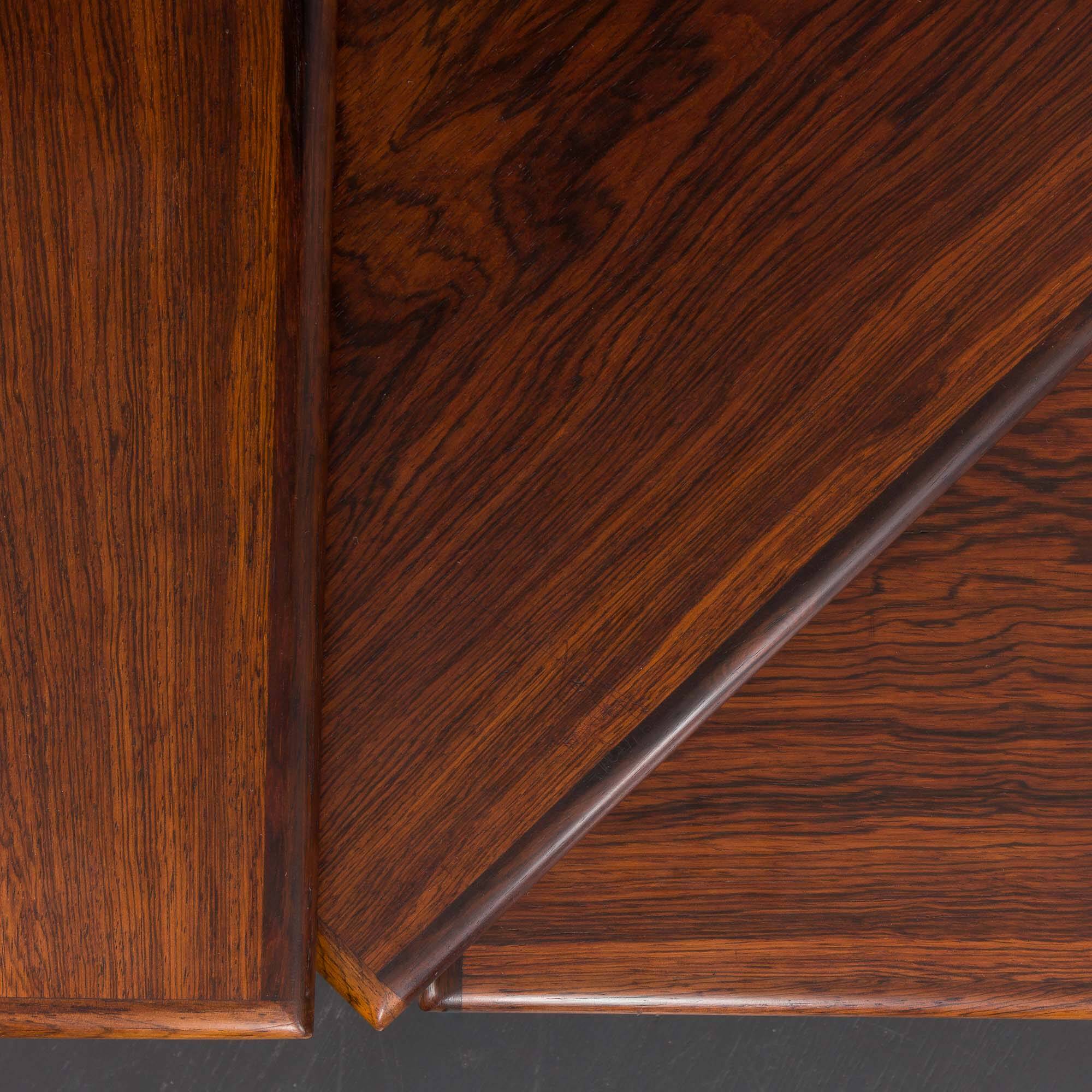 Kai Kristiansen rosewood nesting tables for Vildbjerg Möbelfabrik, Denmark
