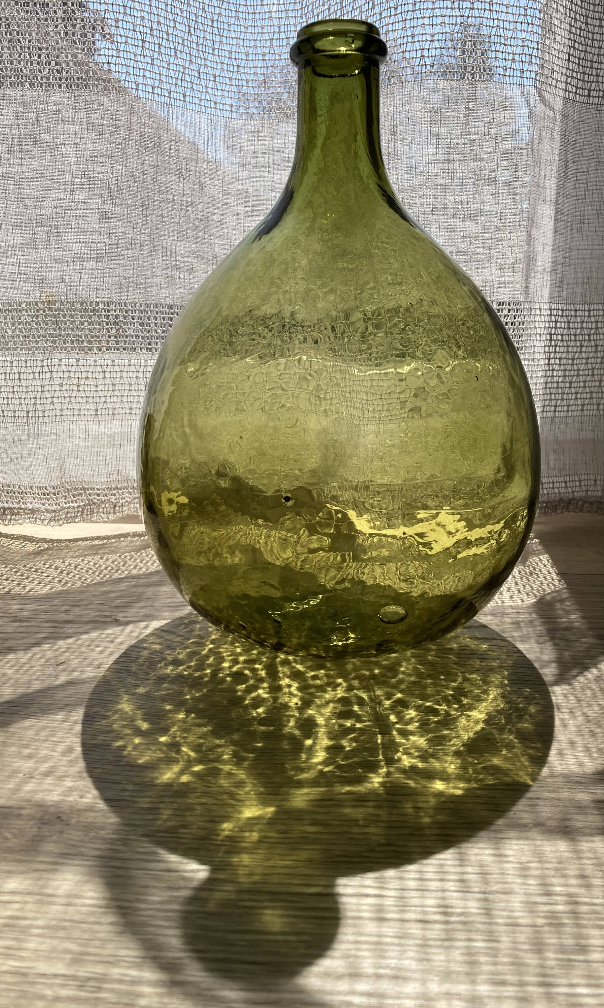 5L demijohn green yellow