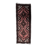 Handmade vintage Uzbek Bukhara runner 1.7' x 4.5' (52cm x 139cm) 1960s - 1С1164