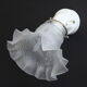 Wall light old wall peg ceramic porcelain, Tulip glass