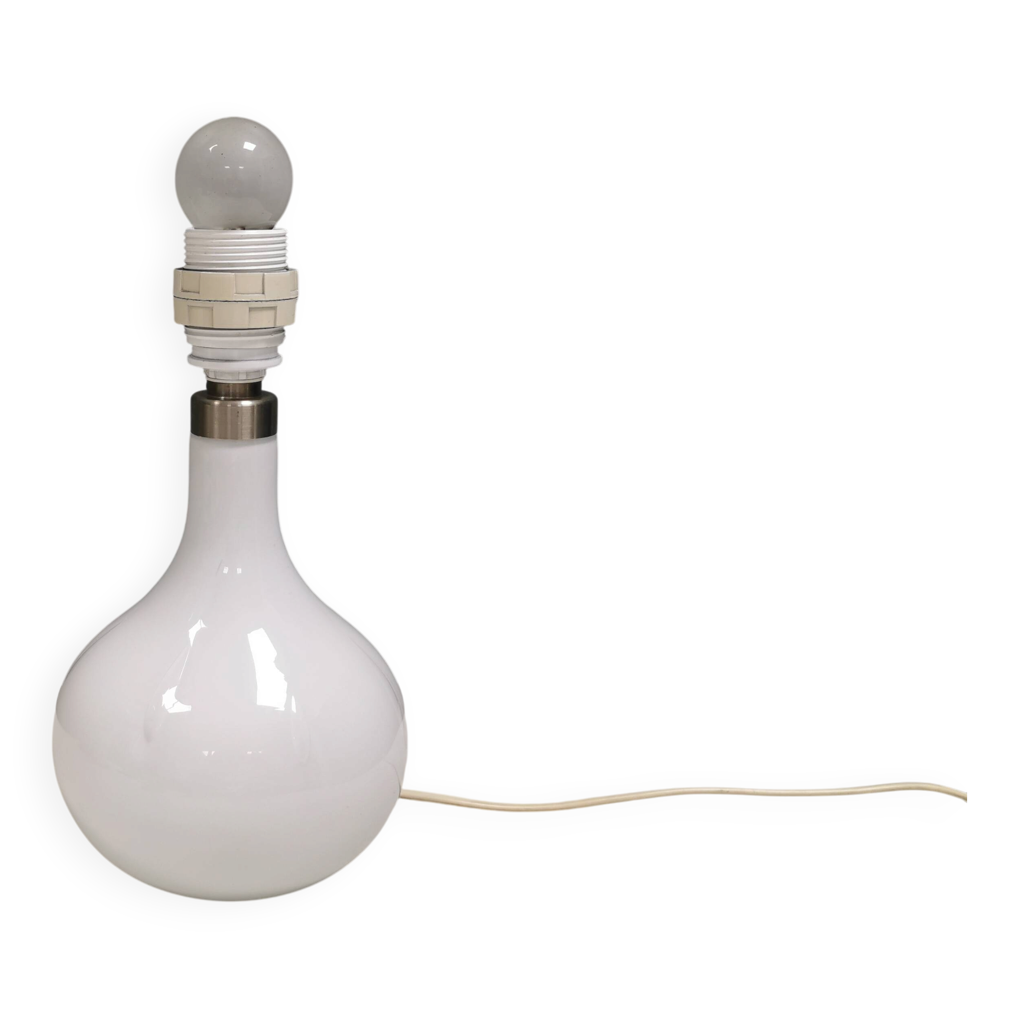 Rare Helios table lamp from Holmegaard, designed by Arne Branzell in 1984.