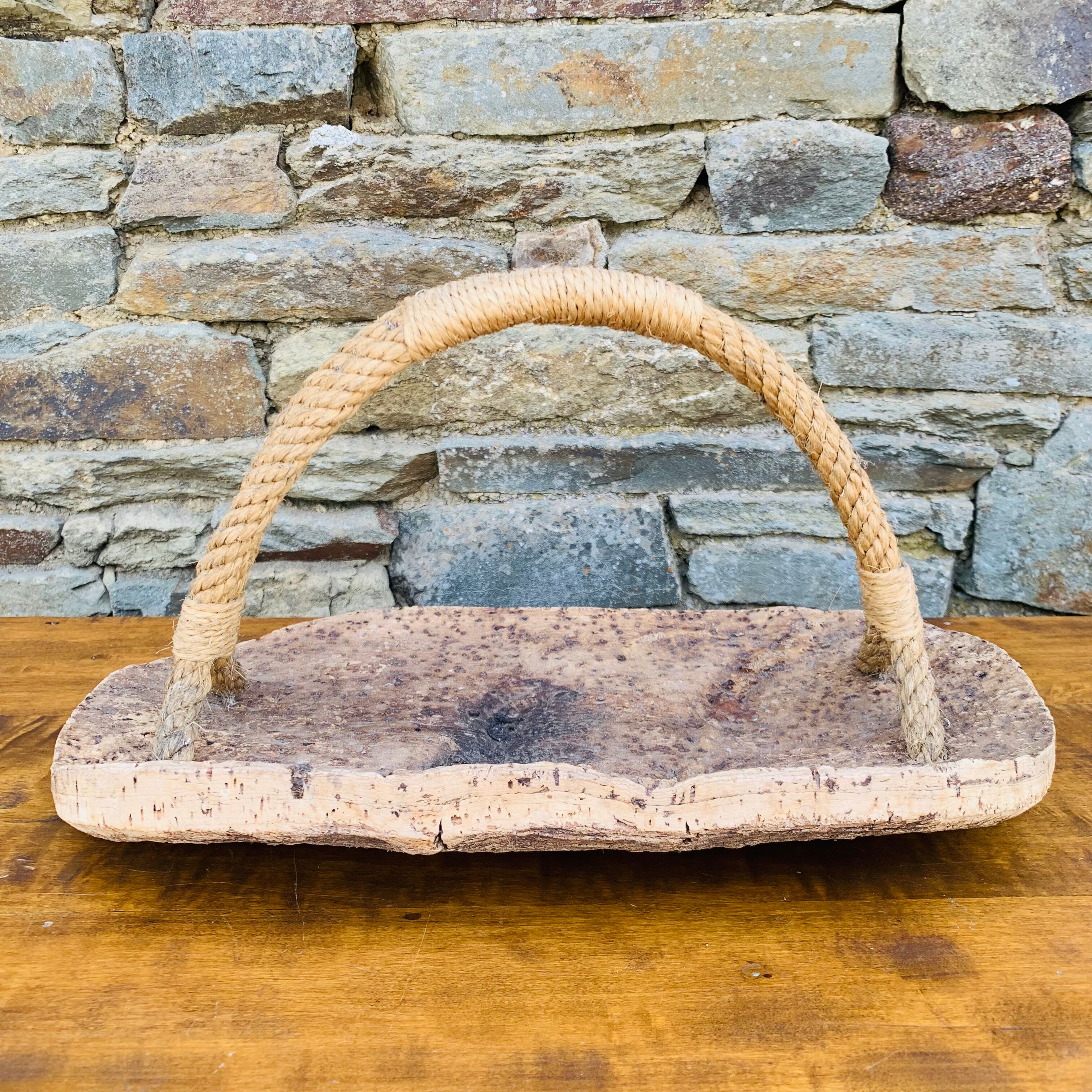 Cork and rope fruit basket
