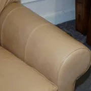 Brown Leather Two-Seater Sofa by Multi York England