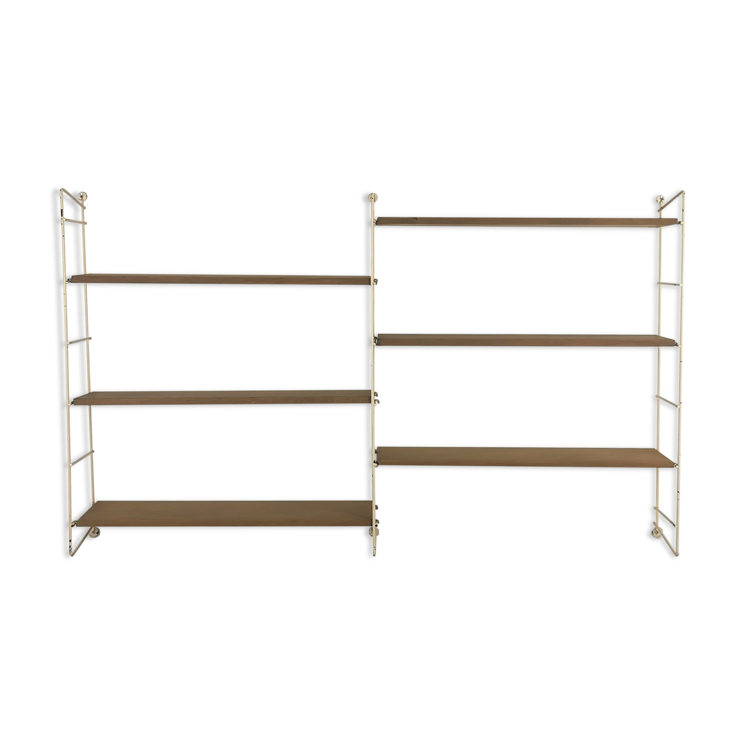 Modular metal and wood shelf