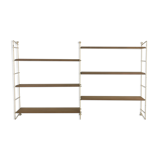 Modular metal and wood shelf