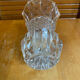 Antique vase val saint lambert model baden diamond cut crystal vintage