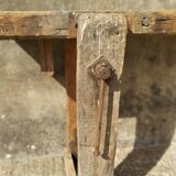 wooden carpenter workbench
