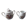 Ensemble en porcelaine decor papillon