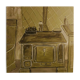 Painting depicting a stove