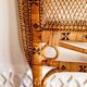 Vintage rattan headboard
