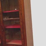 Louis Philippe display case in mahogany and mahogany veneer 19th century