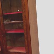 Louis Philippe display case in mahogany and mahogany veneer 19th century