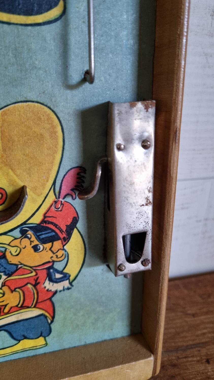 Jeu jouet ancien flipper avec sa boîte d'origine