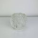 Cut glass candle holder, sphere, snowball style Kosta Boda
