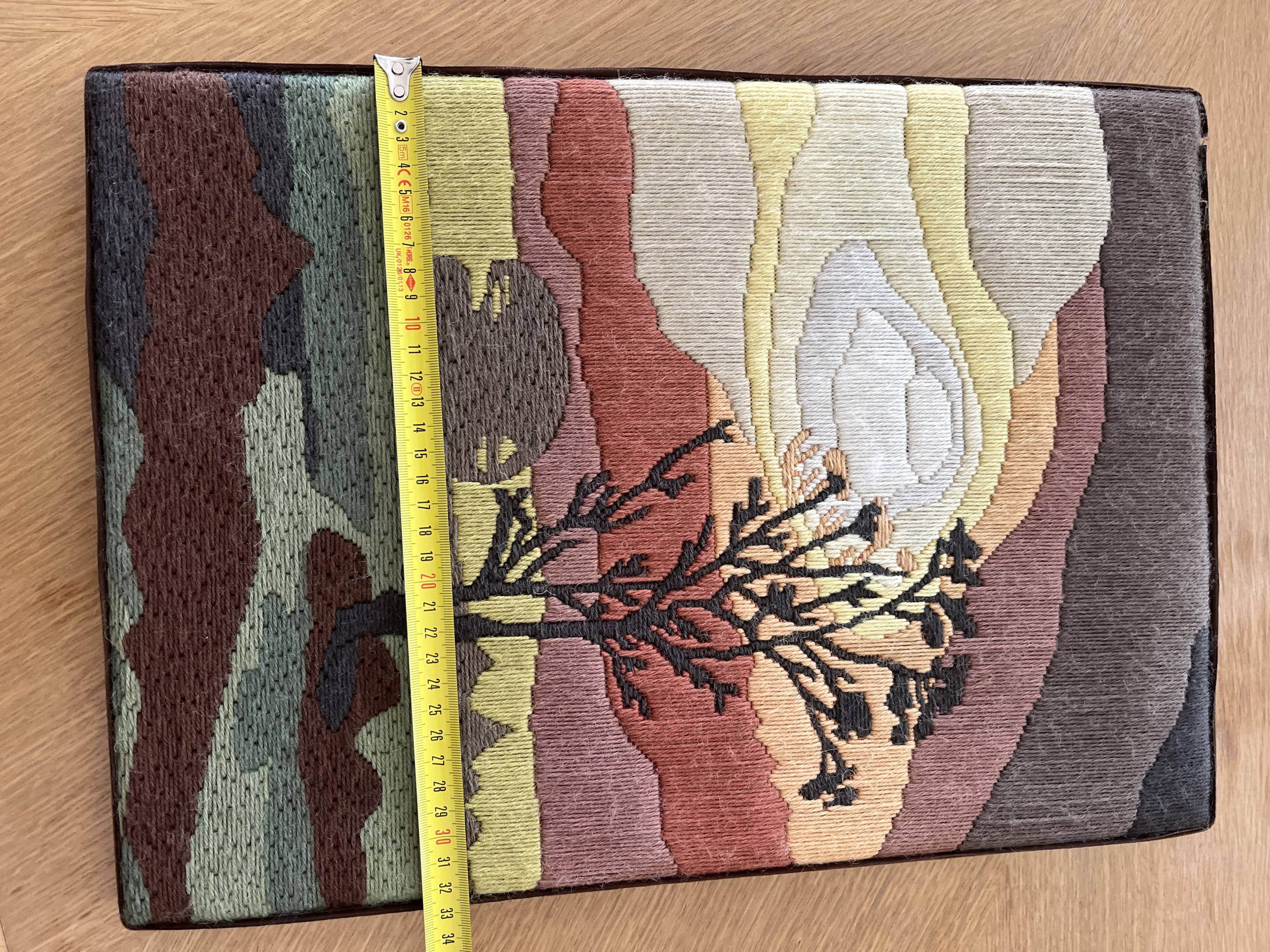 70's Tapestry Landscape Tree Silhouette