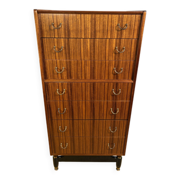 Mid Century Retro Vintage G-Plan Librenza Teak Wood Tallboy 1950s  E.Gomme