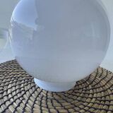 Vintage Bistro Chandelier - Opaline Globe - 1960-70