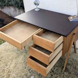 Vintage compass leg desk 50s/60s design
