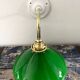Applique murale vintage en opaline verte